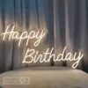 Happy Birthday Neon Sign LED Birthday Party Wall Decor