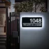 Private Customized Lighted House Plaque 3D LED